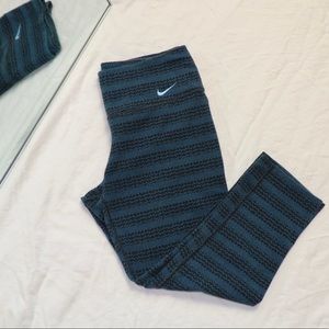Women’s Nike Sport Stretch Capris Pants Blue Color